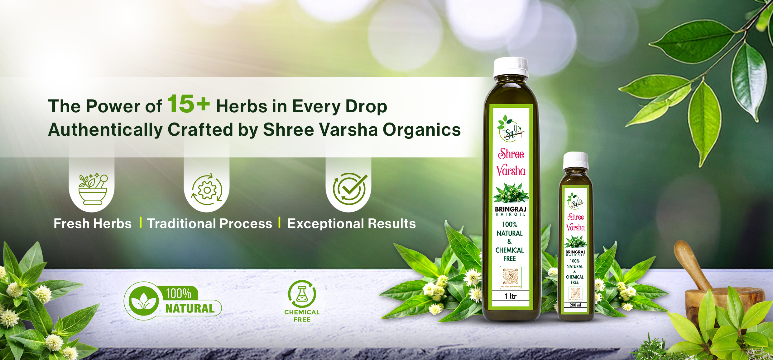 Shree Varsha Bhringaraja Hair Oil